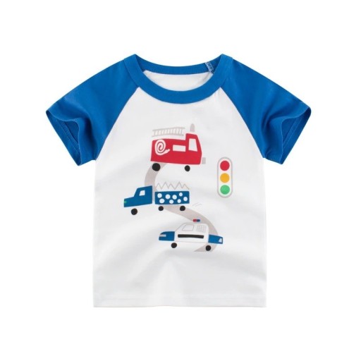 Jongens T-shirt met auto B1416