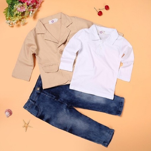 Jongensjas, shirt en broek