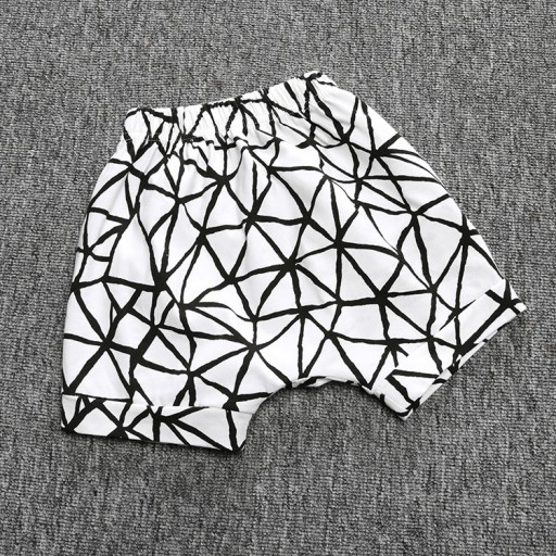 Jongensshorts met strepen - Zwart-wit