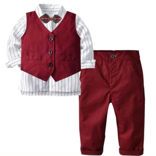 Jongensvest, shirt en broek B1357