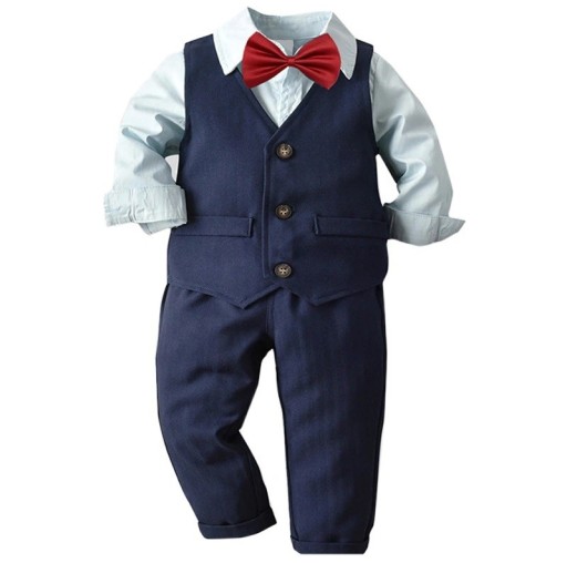 Jongensvest, shirt en broek B1359