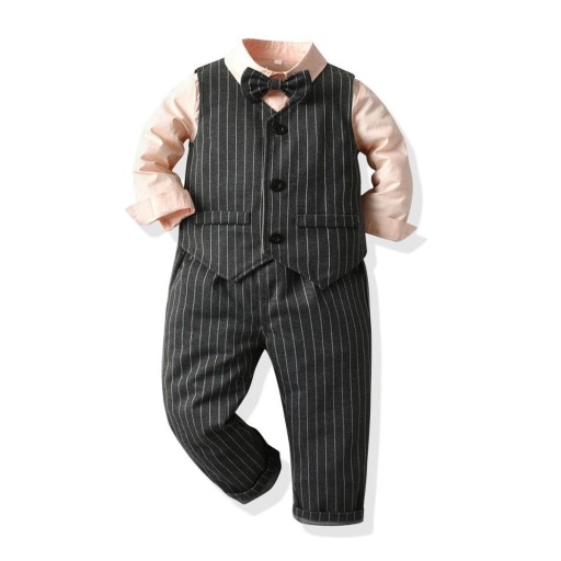 Jongensvest, shirt en broek B1367