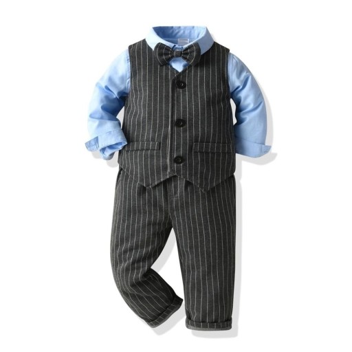 Jongensvest, shirt en broek B1367