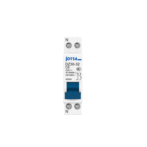 JOTTA DPN 1P+N mini istič MCB 10A 230V 78x19mm Domáci vzduchový spínač Ochrana proti preťaženiu a skratom Montáž na 35mm DIN lištu