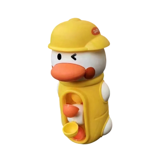 Jouet de bain 16,4 x 9 x 7,9 cm Canard avec moulin à eau Jouet interactif avec ventouses Sans piles pour enfants à partir de 6 mois