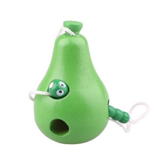 Jouet en bois - Poire à enfiler
