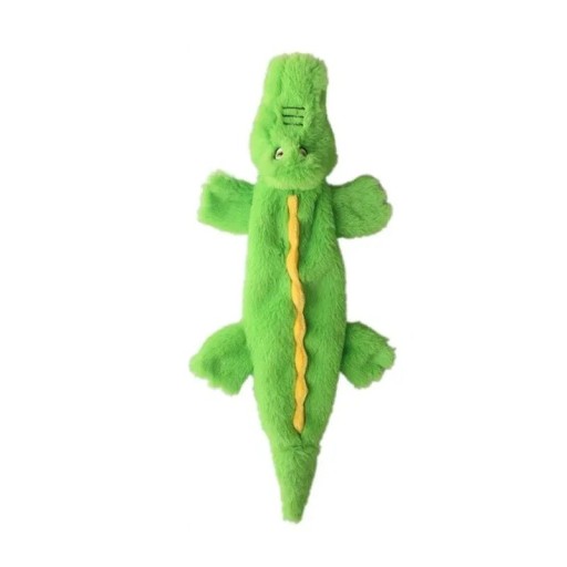 Jouet en peluche à sifflet pour chiens 45 cm Crocodile sans rembourrage Jouet interactif résistant Jouet à sifflet à mâcher Jouet doux pour chiens