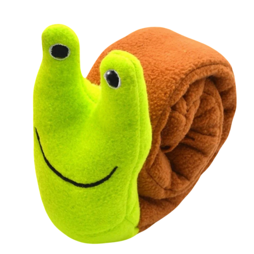 Jouet en peluche à tirer pour chiens Escargot Jouet interactif pour chiens avec son Jouet doux à mâcher et à tirer