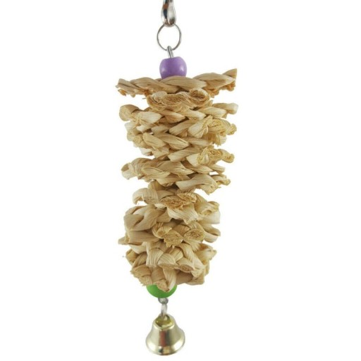 Jouet suspendu avec cloche pour oiseaux