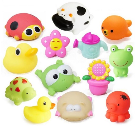 Jouets en caoutchouc à éclabousser pour le bain J3438