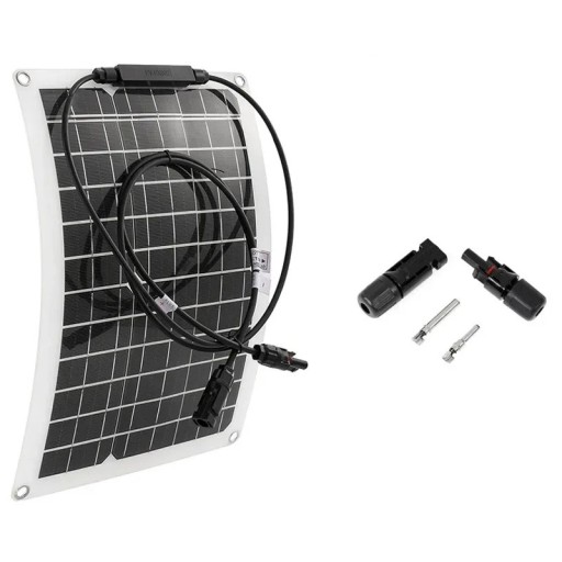 Joustava aurinkopaneeli 30W–600W 12V Kaksois-USB-liitäntä ohjaimella 10A–100A Varavirtalähde autoon ja veneeseen, puhelin 38x28 cm Akkulaturi