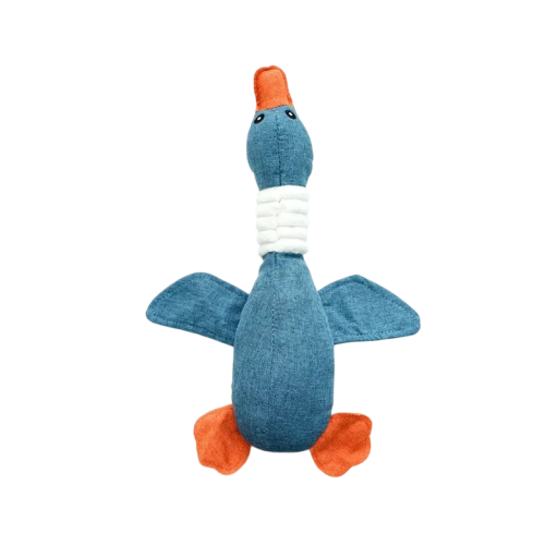 Jucărie din pluș pentru câini, rață, 33 cm, jucărie de mestecat rezistentă pentru curățarea dinților în două variante de culoare Jucărie din pluș pentru câini, rață, 33 cm, jucărie de mestecat rezistentă pentru curățarea dinților în două variante de culoare