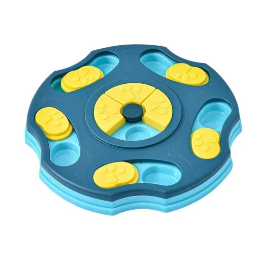 Jucărie interactivă logică pentru câini și pisici, puzzle rotund pentru recompense, hrănire lentă împotriva supraalimentării, culori variate Jucărie interactivă logică pentru câini și pisici, puzzle rotund pentru recompense, hrănire lentă împotriva supraalimentării, culori variate