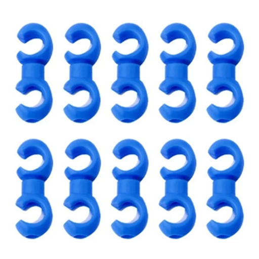 Juego de 10 clips giratorios para cables de cambio 19,4x4x4 mm Guías para cables y latiguillos Hebillas de cambio Bicicleta de montaña Accesorios de ciclismo