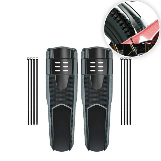 Juego de 2 piezas Guardabarros para bicicleta 36 x 8 cm Guardabarro delantero y trasero Protección universal contra agua y barro