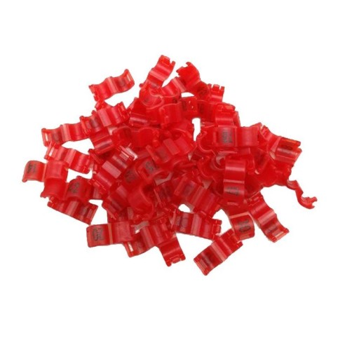 Juego de 20 anillas de colores de 5 mm para patas de aves Clips de plástico para anillar palomas, canarios y loros Etiquetas de identificación de aves