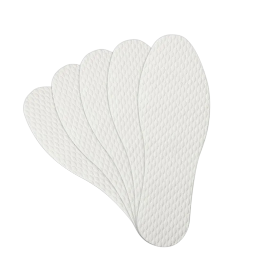 Juego de 3 pares de plantillas para zapatos Color blanco Acolchado suave Absorción de impactos Comodidad transpirable Forma ergonómica Adecuado para uso diario
