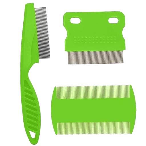 Juego de 3 peines antipulgas para mascotas, peine para piojos, peine para el cuidado de perros y gatos, peine desenredante facial
