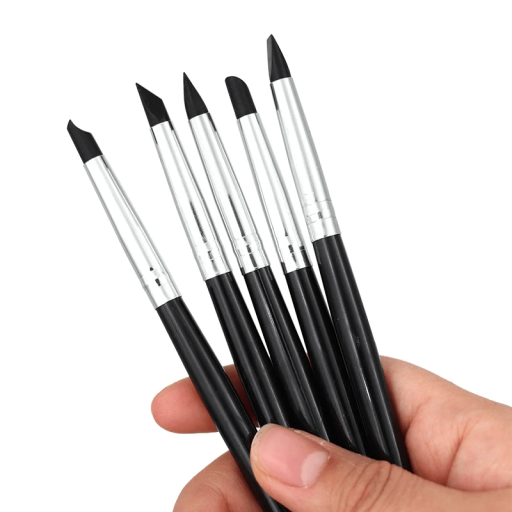 Juego de 5 bolígrafos de silicona para modelar resina dental de 17 cm Herramientas de modelado para laboratorio dental y reparaciones de prótesis dentales