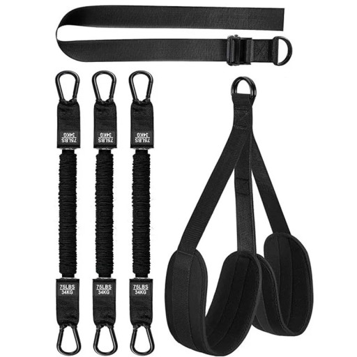 Juego de bandas de resistencia para dominadas con resistencia de 34 kg, bandas de fitness con asas para dominadas, flexiones y entrenamiento en casa de todo el cuerpo