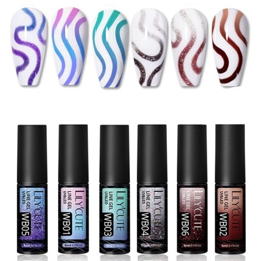 Juego de esmaltes de uñas 6 piezas J292