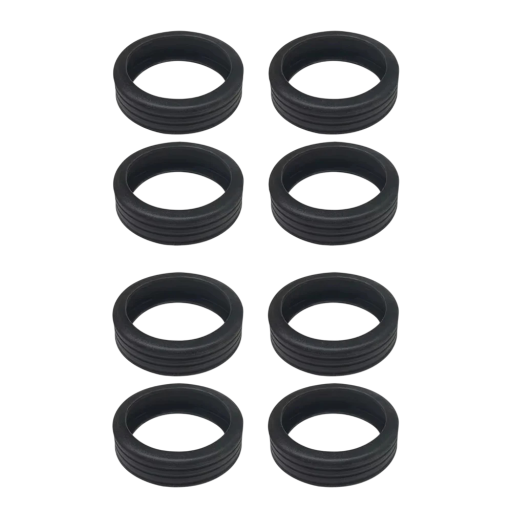 Juego de fundas de silicona para ruedas de maleta 5 x 1,4 cm 8 unidades Fundas protectoras para ruedas de equipaje Cubiertas antirruido para proteger la maleta