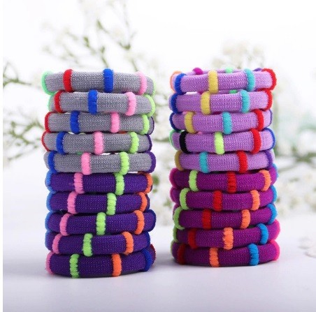 Juego de gomas para el pelo de colores - 20 uds.