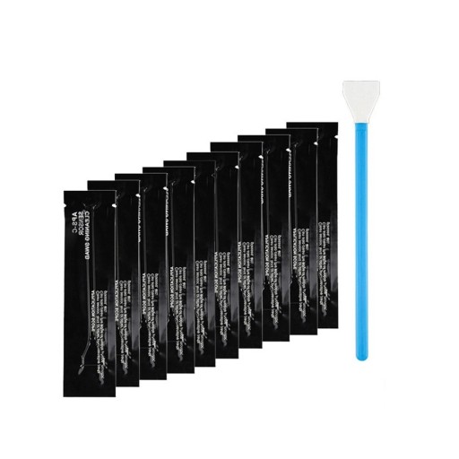 Juego de limpieza de 10 piezas para sensores CMOS/CCD de 24 mm Hisopos profesionales para cámaras digitales de fotograma completo y APS-C Limpieza sin contacto