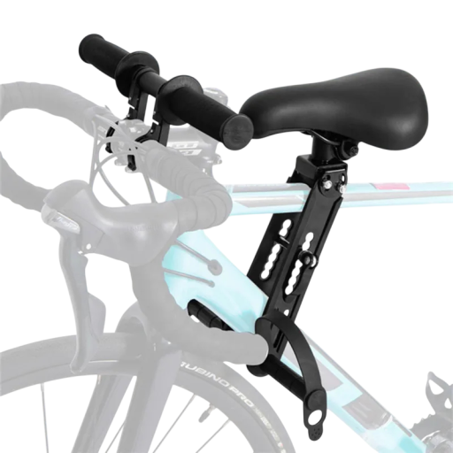 Juego de manillar y sillín para bicicleta infantil con soporte para el marco, construcción ajustable 23 × 20 cm para pasear con un niño