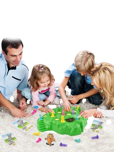 Juego de mesa creativo Trampa para Conejitos – Divertido juego de mesa para niños, desarrollo de lógica y reflejos, ideal para noches familiares