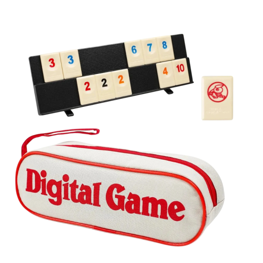 Juego de mesa Rummikub para 2–4 jugadores 106 fichas de juego Funda de tela Juego familiar de viaje de lógica y estrategia