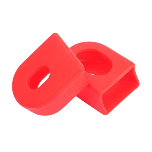 Juego de protectores de silicona para manivela de bicicleta, 2 piezas Fundas protectoras para brazo de manivela de bicicleta Material duradero Fácil de instalar Protección contra daños