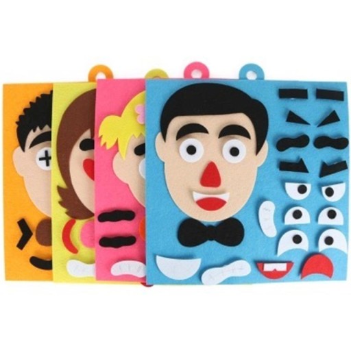 Juego infantil de hacer caras