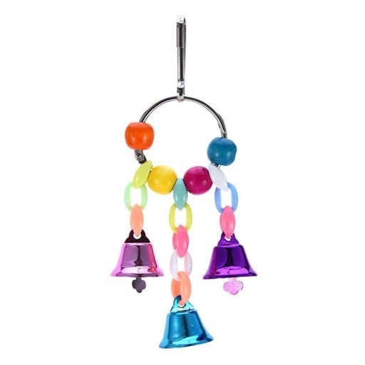 Juguete colgante con cascabeles para pájaros C874