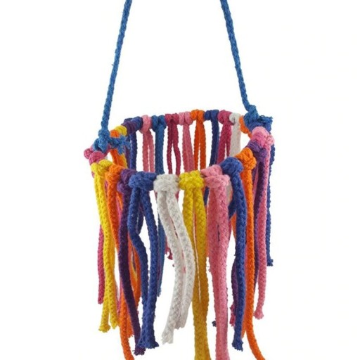Juguete colgante con cuerdas para pájaros