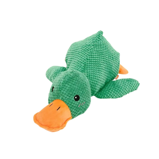 Juguete de peluche con sonido para perros y gatos en forma de pato Juguete resistente para morder para perros grandes Diversión y entrenamiento de animales Juguete de peluche con sonido para perros y gatos en forma de pato Juguete resistente para morder para perros grandes Diversión y entrenamiento de animales