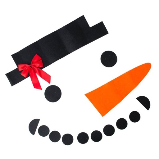 Jul snögubbe klistermärke