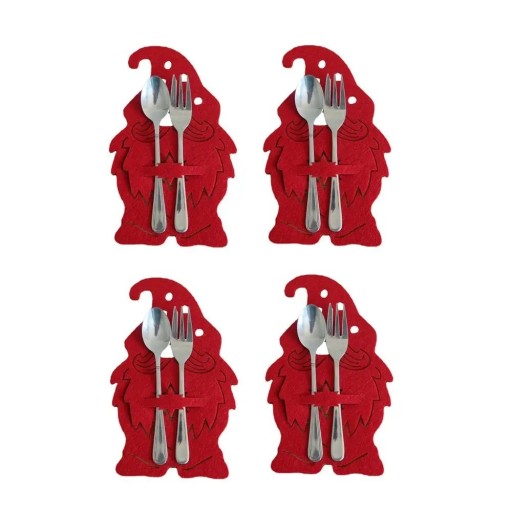 Julbestickfodral - tomte 4 st