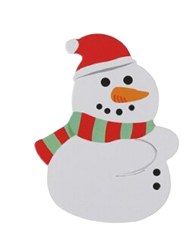 Julbild på en klubba snögubbe 50 st