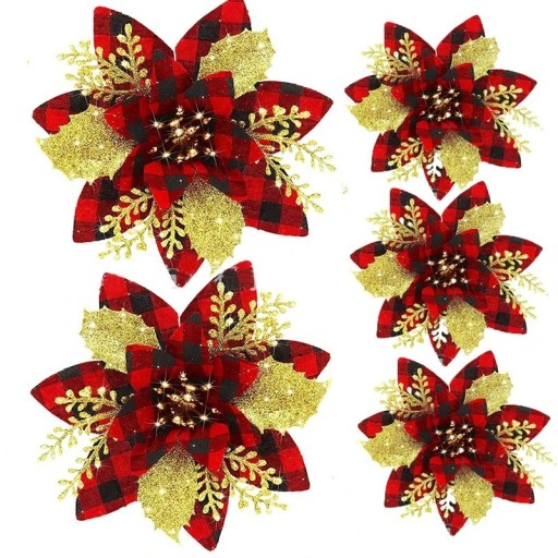 Juldekorationsblomma 5 st