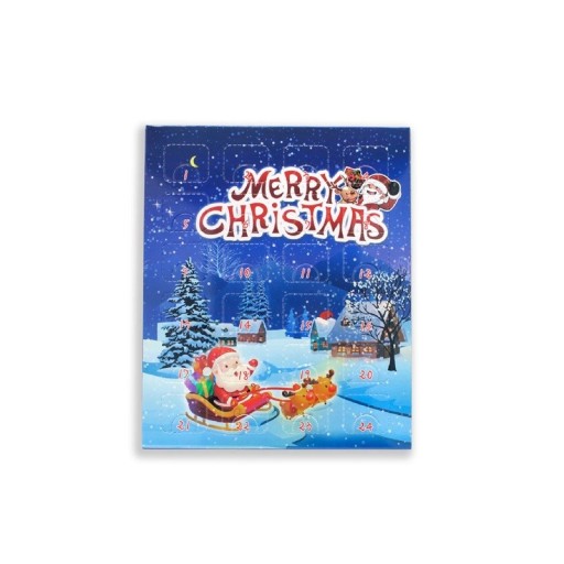 Jule adventskalender Sankt Nissens slæde Armbånd perler og tal Legering Basis kæde 16/17/18/19/20 cm DIY smykkesæt