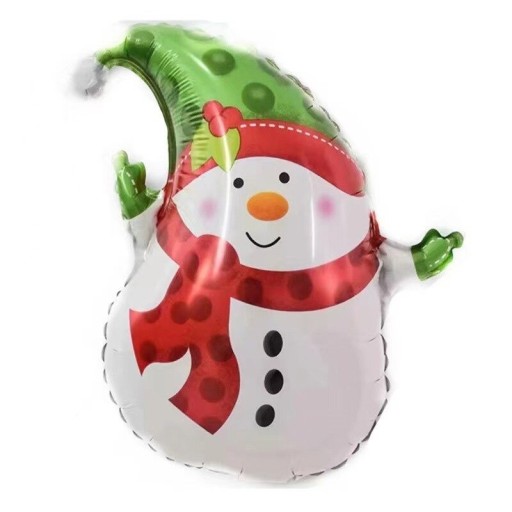 Juleballon snemand P4062