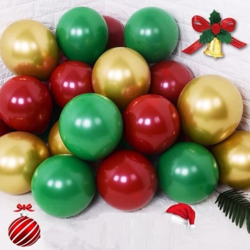 Juleballoner 30 stk P4046