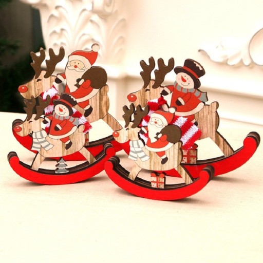 Juledekoration med gyngede rensdyr
