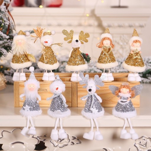 Julefigurer med pailletter