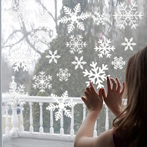 Julsnöflinga klistermärken 27 st