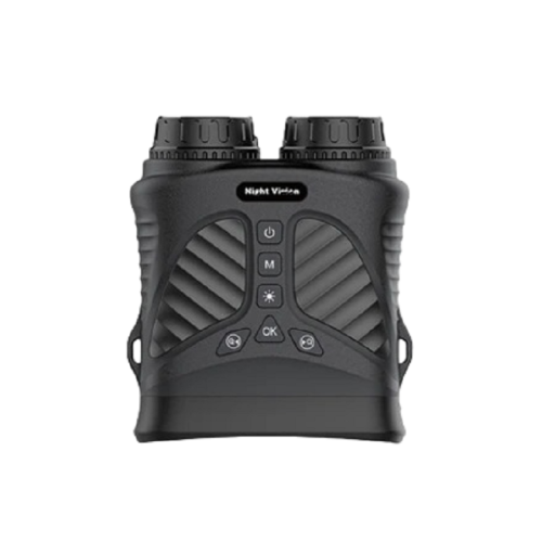 Jumelles avec vision nocturne avec étui et câble d'alimentation Jumelles rechargeables pour vision nocturne 10x zoom Fonction d'enregistrement de photos et vidéos Équipement de chasse