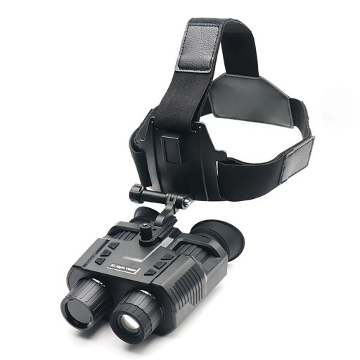 Jumelles professionnelles avec dispositif infrarouge de vision nocturne monté sur la tête 1080P HD