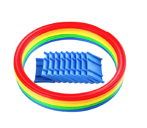 Jumping Rings with Stops 28 cm 10 pcs