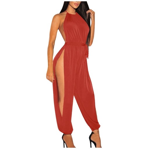 Jumpsuit för kvinnor med hög slits